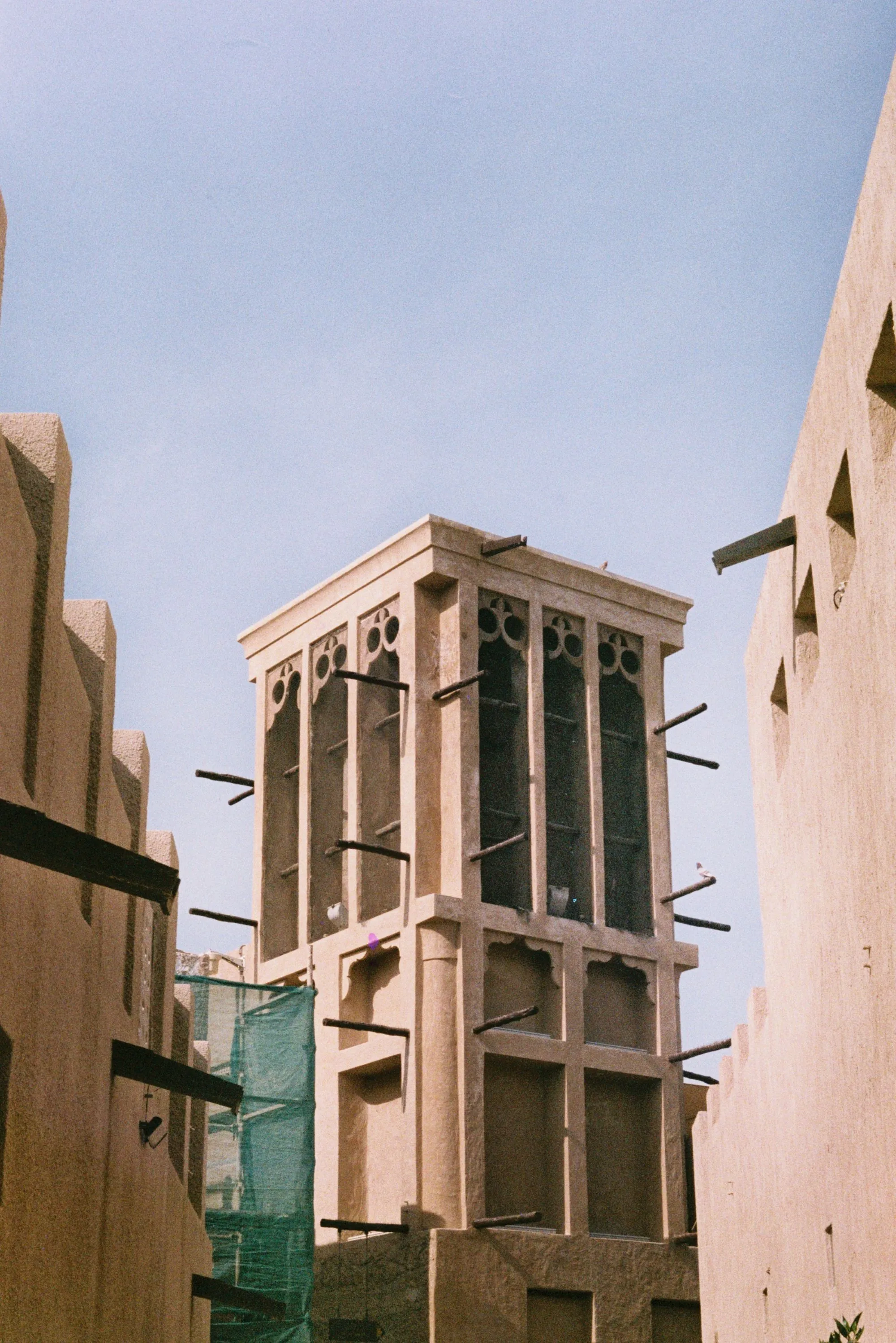 Traditioneller Windturm im historischen Viertel Al Fahidi, Dubai